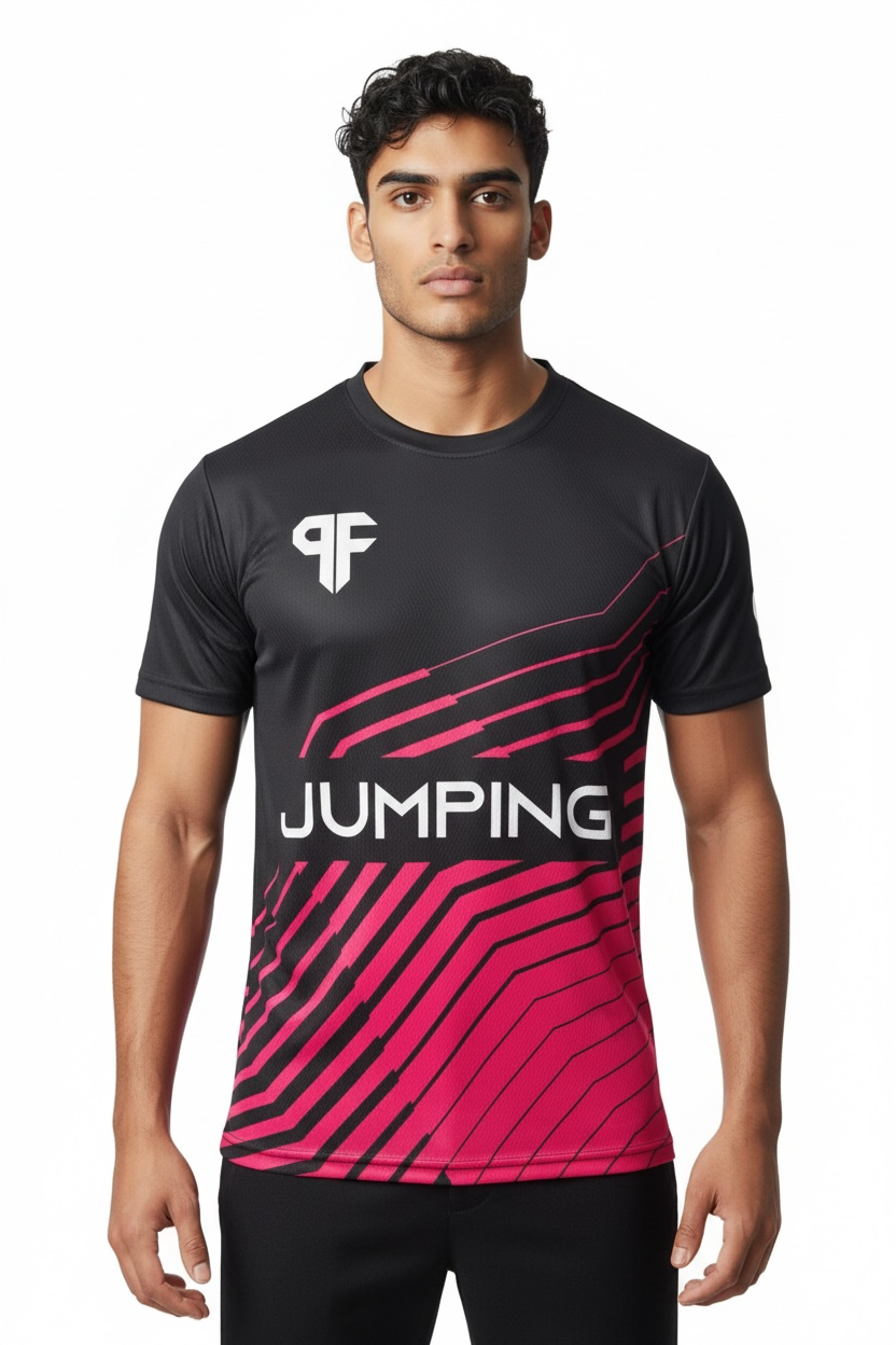 Jersey Jumping Hombre Rosa y negro