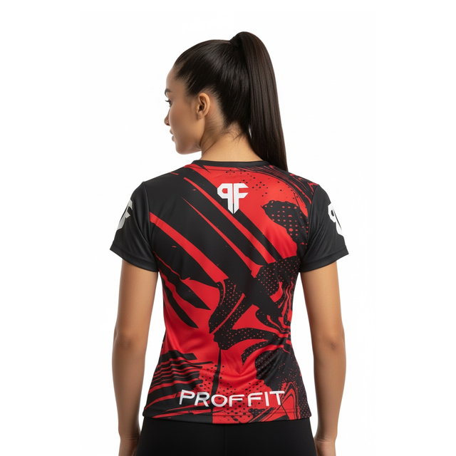 Jersey Jumping Rojo Mujer