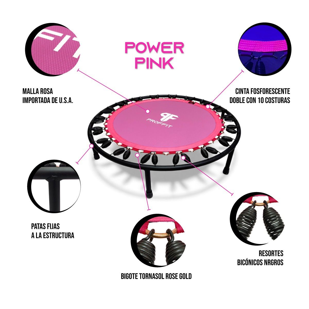 Trampolín Power Pink Proffit