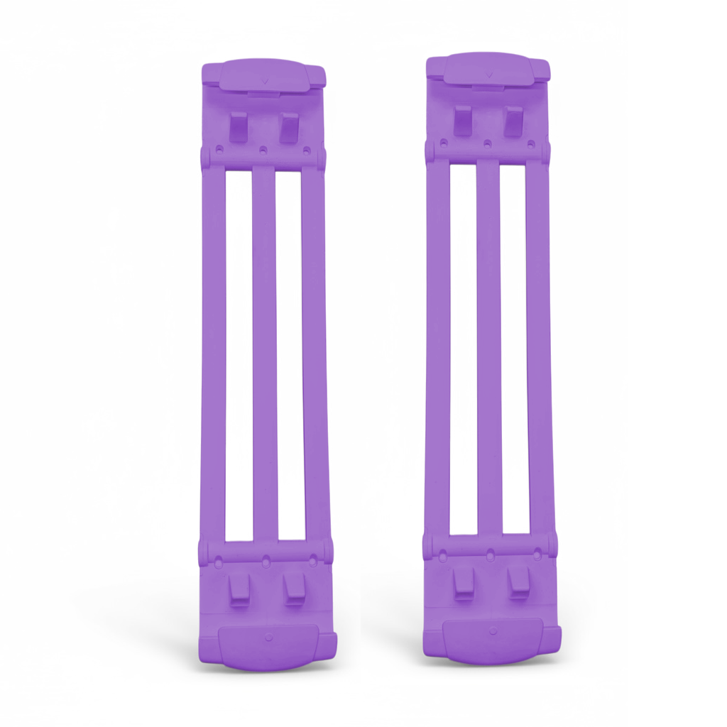 Par de ligas Moradas para botas de rebote