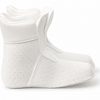 Botines para botas de salto blanco