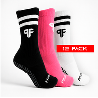 12 Pack de calcetas con antiderrapantes combinado