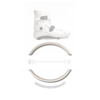 Par de arcos blancos para botas de salto fitness