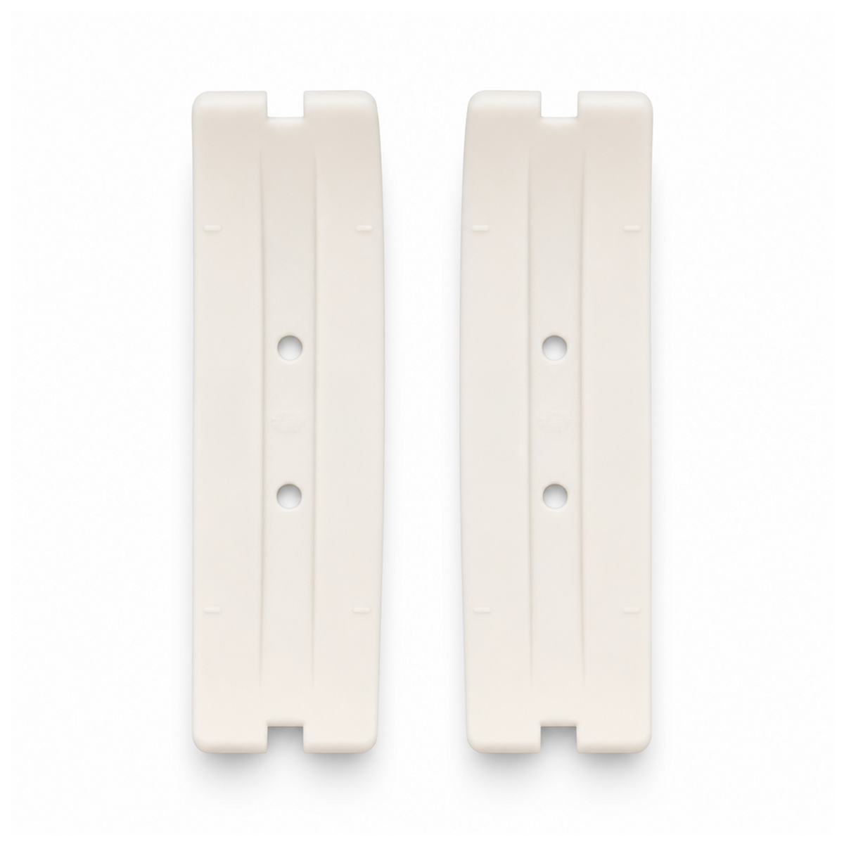 Par de arcos blancos para botas de salto fitness