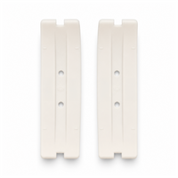 Par de arcos blancos para botas de salto fitness
