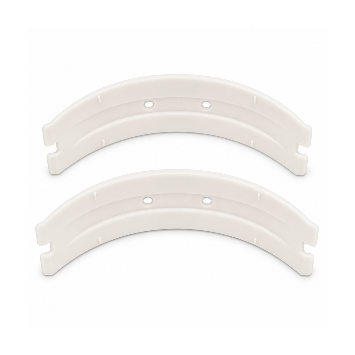 Par de arcos blancos para botas de salto fitness