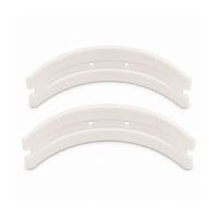 Par de arcos blancos para botas de salto fitness