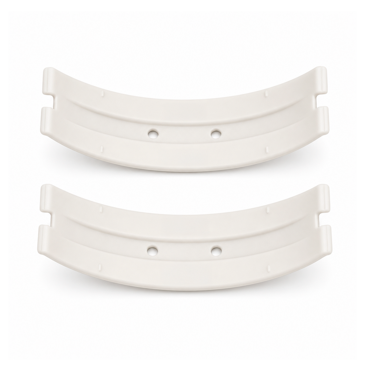 Par de arcos blancos para botas de salto fitness