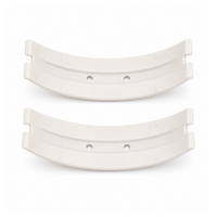 Par de arcos blancos para botas de salto fitness
