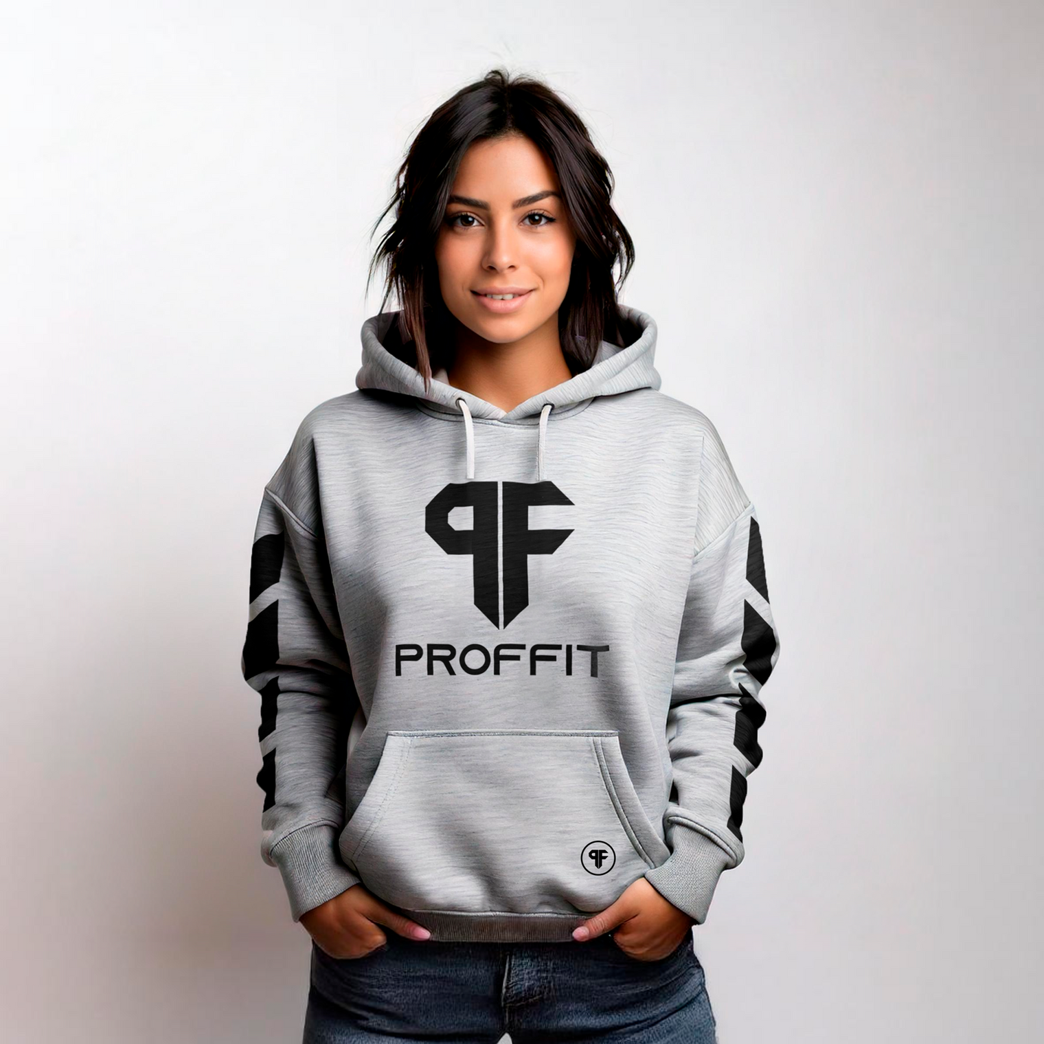 Sudadera Proffit Gris Mujer