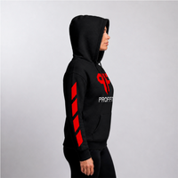 Sudadera Proffit Negro/Rojo Mujer