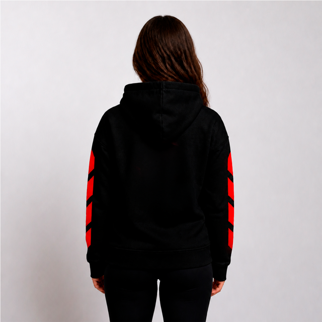 Sudadera Proffit Negro/Rojo Mujer