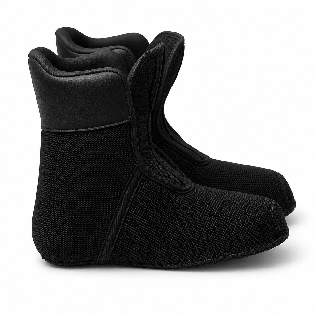Botines para botas de salto negro