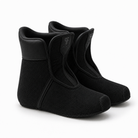 Botines para botas de salto negro