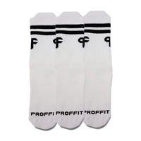 3 Pack de calcetas blancas con antiderrapantes