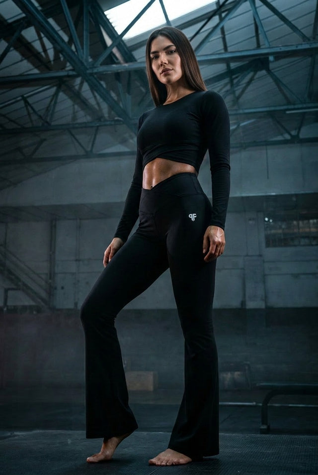 Legging Pro active corte V acampanado