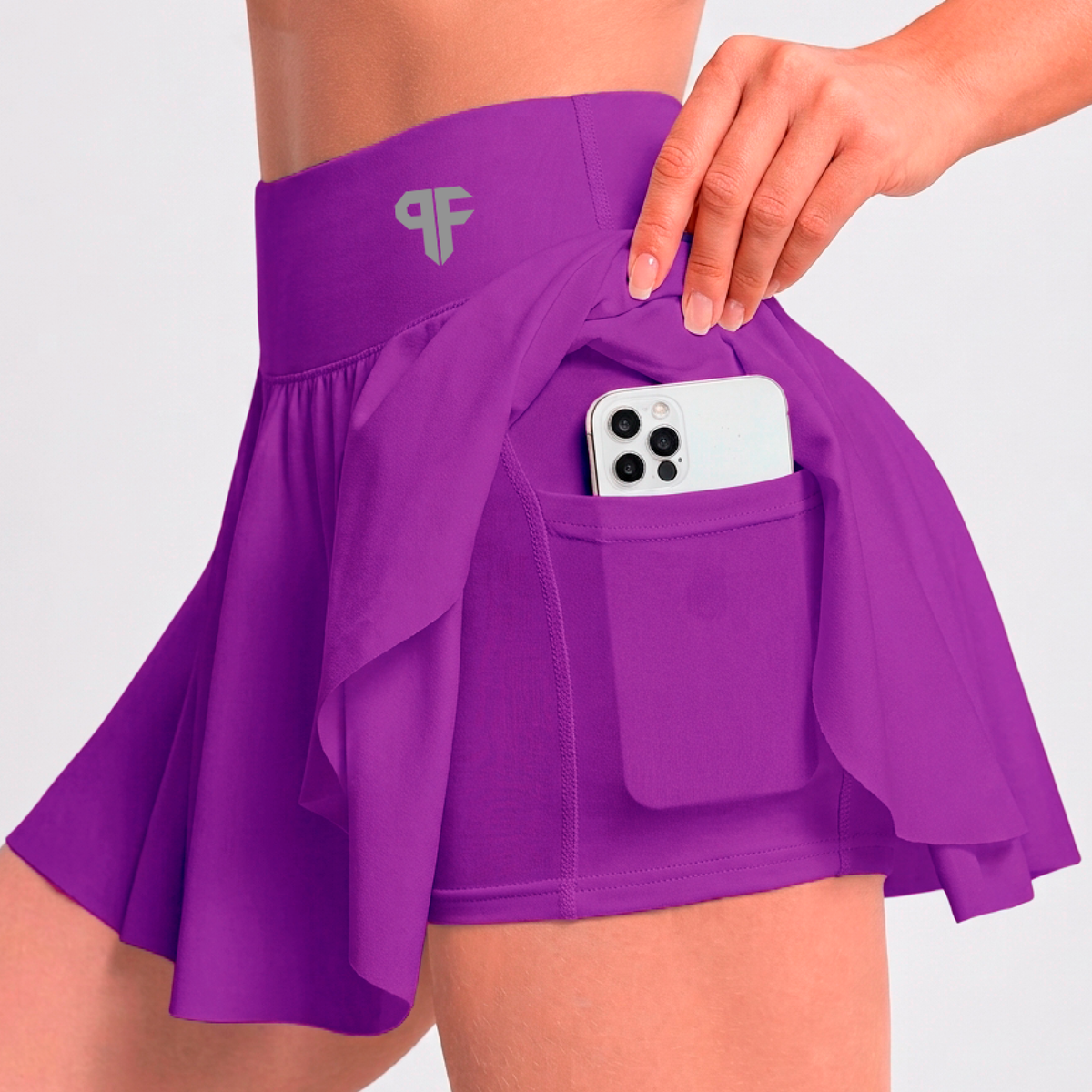 Falda para jumping morado
