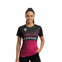 Jersey Jumping Rosa y negro Mujer
