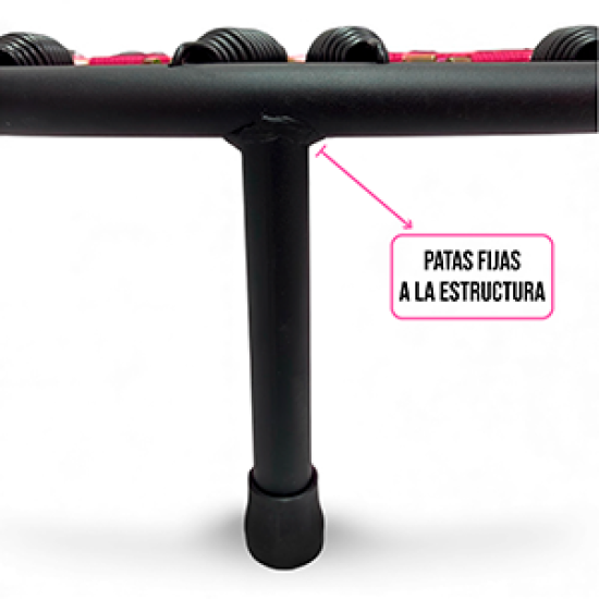Trampolín Power Pink Patas Fijas
