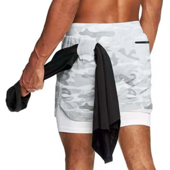 SHORT CON LICRA PROFFIT CABALLERO. BLANCA.