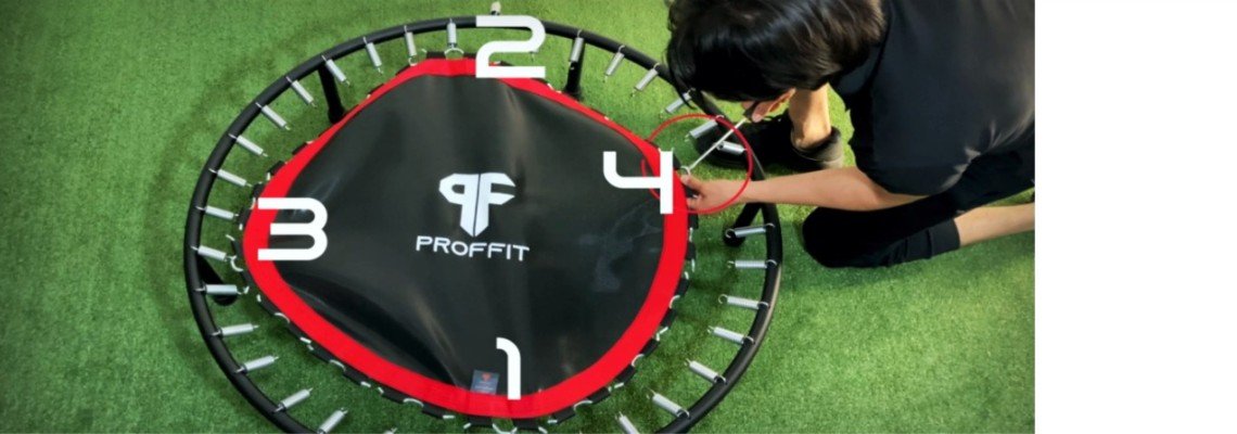 ¿Cómo cambiar la malla de tu mini trampolín?