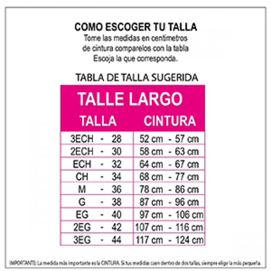 Cinturilla de Neopreno.